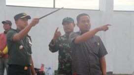 Foto:Komandan Kodim 0807/Tulungagung Letkol Arh. Hanny Galih Satrio meninjau langsung progres pembangunan Koperasi Desa Merah Putih (KDMP) di Desa Pulosari, Kecamatan Ngunut, Kabupaten Tulungagung, Jawa Timur