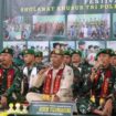 Foto: Tim Hadrah Nurul Islam Kodim 0807/Tulungagung menampilkan lantunan sholawat dalam Festival ke-8 Sholawat Khusus TNI–Polri se-Jawa Timur yang digelar di Kota Malang, Minggu (18/1/2026)
