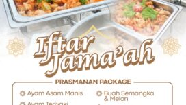 antara lain:

Iftar Package Berkah mulai dari Rp65.000 per pax, terdiri dari nasi soto ayam, minuman (Peach Tea/Blackcurrant Tea), mineral water, serta free takjil.
