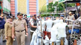 Foto:Wakil Wali Kota Jakarta Pusat, Arifin, meninjau langsung penataan kawasan Tanah Abang, Senin (22/1/2026)