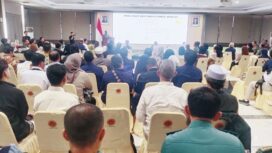 Foto: Suasana silaturahmi dan buka puasa bersama yang digelar Badan Cadangan Nasional (Bacadnas) Kementerian Pertahanan RI bersama pimpinan organisasi masyarakat (Ormas) Bela Negara di Aula Bela Negara, Gedung R. Suprapto, Ditjen Potensi Pertahanan Kemhan RI, Jakarta, Selasa (10/3/2026)