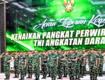 Foto: 28 Perwira Tinggi (Pati) TNI Angkatan Darat resmi naik pangkat. (Dok-Dispenad)
