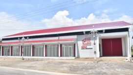 Foto: Bangunan Koperasi Desa/Kelurahan Merah Putih (KDKMP) Desa Serangan tampak telah selesai dibangun dengan tampilan yang representatif dan siap difungsikan.