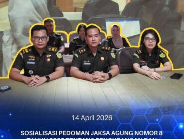 Foto : Kejaksaan Negeri Jakarta Timur mengikuti sosialisasi Pedoman Jaksa Agung Nomor 8 Tahun 2025 yang mengatur pengurangan dan penghapusan merkuri serta penanganan benda sitaan, barang bukti, dan barang rampasan berupa merkuri, Selasa (14/4/2026).