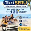 Foto : Wisata hemat kini bisa dinikmati di Ancol Taman Impian melalui program “Tiket Seru Ancol – Satu Mobil Rame-Rame Harga Flat” yang menetapkan tarif masuk Rp120.000 per mobil, Jumat (17/4/2026).
