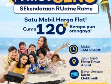Foto : Wisata hemat kini bisa dinikmati di Ancol Taman Impian melalui program “Tiket Seru Ancol – Satu Mobil Rame-Rame Harga Flat” yang menetapkan tarif masuk Rp120.000 per mobil, Jumat (17/4/2026).
