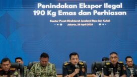 Foto : Bea Cukai Jakarta menggagalkan upaya penyelundupan emas ke luar negeri melalui Bandara Halim Perdanakusuma pada Senin (27/4),