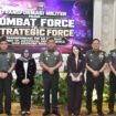 Foto: Kepala Staf Angkatan Darat Maruli Simanjuntak bersama Komandan Seskoad Agustinus Purboyo serta diikuti para pejabat utama TNI AD,