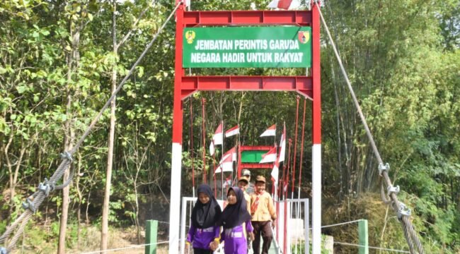 Foto: Tiga Jembatan Garuda Rampung, Warga Ponorogo Tak Lagi Seberangi Sungai