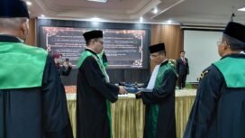 Foto : Muhammad Aliyuddin, S.Ag., M.H., menyampaikan komitmennya untuk menjalankan amanah jabatan dengan penuh integritas, profesionalisme, dan tanggung jawab dalam mendukung visi Mahkamah Agung Republik Indonesia serta Pengadilan Tinggi Agama Jakarta