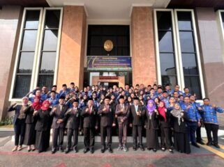 Foto : Pengadilan Agama Jakarta Pusat menggelar upacara peringatan Hari Lahir Pancasila Tahun 2026 di halaman kantor Pengadilan Agama Jakarta Pusat.