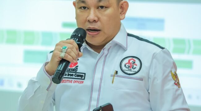 Foto : Ceo Ghosun Iron Camp, Susanto, S.H., menggelar pertemuan dengan Pengurus Provinsi Persatuan Tinju Amatir Indonesia (Pertina) DKI Jakarta untuk membahas penguatan pembinaan olahraga tinju serta pengembangan atlet di wilayah DKI Jakarta dan sekitarnya (6/6/2026).
