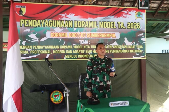 
					Foto: Dandim 0807/Tulungagung Buka Pendayagunaan Koramil Model TA 2026