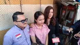 Foto : Ketua Komisi Nasional Perlindungan Anak (Komnas PA) DKI Cornelia Agatha dan Wakil Ketua Komnas PA DKI Jakarta, Hagistio Pradika berjanji akan mengawal proses hukum kasus MWP.