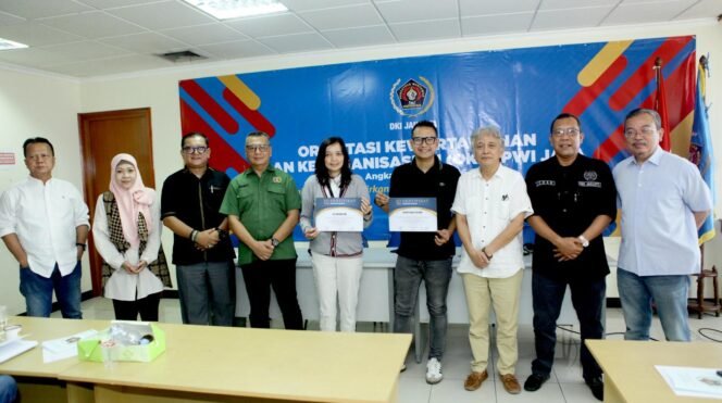 
					Foto : Persatuan Wartawan Indonesia (PWI) Jaya sukses menyelenggarakan Orientasi Kewartawanan dan Keorganisasian (OKK) Peningkatan Angkatan ke-24 Tahun 2026 di Markas PWI Jaya, Gedung Bank Jakarta, Jakarta Pusat, Senin (22/6/2026).