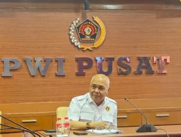 Foto : Persatuan Wartawan Indonesia (PWI) Pusat menyampaikan keprihatinan dan penyesalan atas pernyataan Advokat Hotman Paris Hutapea kepada wartawan saat memberikan keterangan kepada media di lingkungan Kejaksaan Agung.