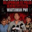 Foto : Persatuan Wartawan Indonesia (PWI) mengambil langkah hukum usai pernyataan 'lu punya otak nggak' yang dilontarkan Hotman Paris Hutapea saat konferensi pers. Hotman Paris kini dilaporkan ke Polda Metro Jaya atas pernyataannya yang dinilai merendahkan profesi jurnalis.
