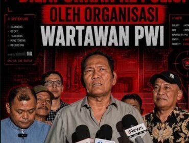 Foto : Persatuan Wartawan Indonesia (PWI) mengambil langkah hukum usai pernyataan 'lu punya otak nggak' yang dilontarkan Hotman Paris Hutapea saat konferensi pers. Hotman Paris kini dilaporkan ke Polda Metro Jaya atas pernyataannya yang dinilai merendahkan profesi jurnalis.
