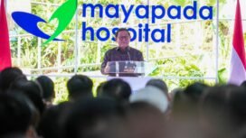 Foto:Gubernur DKI Jakarta Pramono Anung Wibowo menyampaikan sambutan saat meresmikan Mayapada Hospital Jakarta Timur di kawasan Jakarta Garden City, Cakung, Kamis (9/7/2026).