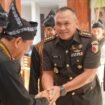 Foto: Komandan Korem (Danrem) 081/DSJ Kolonel Arm Untoro Hariyanto menghadiri rangkaian peringatan Hari Jadi ke-458 Kabupaten Madiun di Pendopo Ronggo Djoemeno, Caruban, Sabtu (18/7/2026).