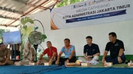 Foto : Pemerintah Kota Administrasi Jakarta Timur kembali memperkuat kemitraan dengan insan pers melalui kegiatan Media Gathering Pemkot Jakarta Timur yang digelar di Taman Cempaka, Jalan Rawa Lindung, RT 02/RW 04, Cilangkap, Kecamatan Cipayung, Jakarta Timur, Selasa (4/8/2026).