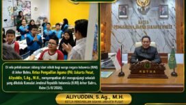  Foto : Ketua Pengadilan Agama (PA) Jakarta Pusat, Aliyuddin, S.Ag., M.H., memanfaatkan kunjungannya ke Johor Bahru, Malaysia, tidak hanya untuk melaksanakan agenda sidang isbat nikah bagi warga negara Indonesia (WNI).