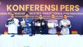 Foto : penyelundupan narkotika lintas negara melalui Bandara Internasional I Gusti Ngurah Rai, Bali, berhasil digagalkan petugas Bea Cukai Ngurah Rai bersama Satuan Reserse Narkoba Polres Kawasan Bandara I Gusti Ngurah Rai.