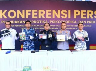 Foto : penyelundupan narkotika lintas negara melalui Bandara Internasional I Gusti Ngurah Rai, Bali, berhasil digagalkan petugas Bea Cukai Ngurah Rai bersama Satuan Reserse Narkoba Polres Kawasan Bandara I Gusti Ngurah Rai.
