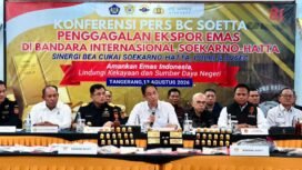 Foto : Bea Cukai Soekarno-Hatta kembali menggagalkan upaya penyelundupan emas dalam jumlah besar. Bersama Aviation Security (Avsec) Bandara Internasional Soekarno-Hatta.