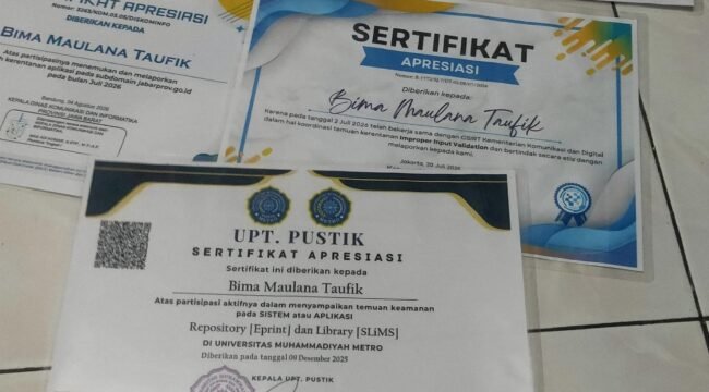  Foto:Berawal dari rasa penasaran terhadap dunia teknologi, Bima Maulana Taufik, pelajar berusia 16 tahun asal Jakarta Selatan, perlahan mengembangkan ketertarikannya pada bidang cyber security.