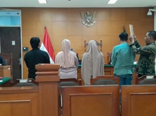 Foto: Para saksi yang dihadirkan terdakwa. Saat menjalani sumpah, sebelum memberikan keterangan dihadapan Majelis Hakim. Pada hari ini Kamis (10/9/2026).