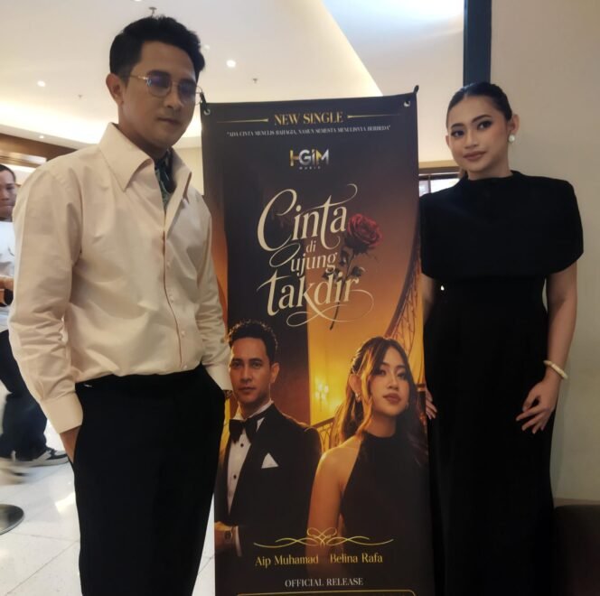 
					Foto: Lagu dan official music video “Cinta di Ujung Takdir” karya Aip Muhamad resmi diluncurkan pada Kamis (17/9/2026) di Cinepolis Kalibata City Square, Jakarta.