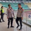 Foto:Polres Metro Bekasi mematangkan pengamanan pertandingan sepak bola yang mempertemukan Adhyaksa FC Bekasi dan Persikab Depok di Stadion Patriot Candrabhaga, Kota Bekasi, Jumat, 18 September 2026.
