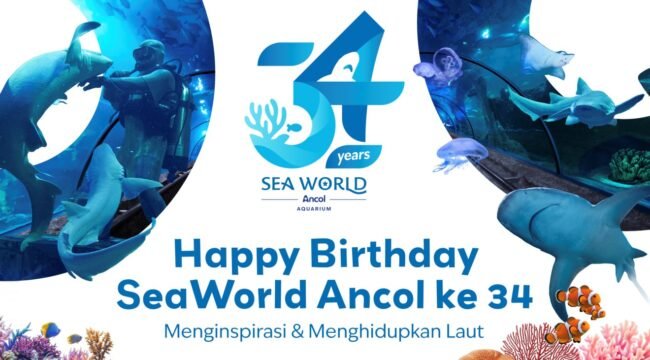 Foto: Sea World Ancol merayakan hari ulang tahun (HUT) ke-34 dengan mengusung semangat “Menginspirasi dan Menghidupkan Laut”.
