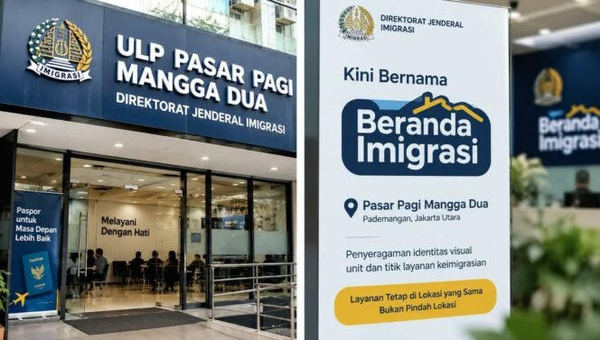 
					Foto: Masyarakat yang biasa mengurus keperluan keimigrasian di kawasan Pademangan, Jakarta Utara, perlu mengetahui adanya perubahan nama pada salah satu titik pelayanan.