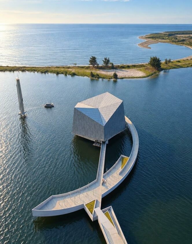 
					 Foto:Gubernur DKI Jakarta Pramono Anung meresmikan Masjid Apung An-Nur Jakarta di kawasan Pantai Ancol Taman Impian, Jakarta Utara, Jumat (16/10/2026).