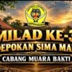 Foto: Ratusan Pendekar Silat Betawi dari berbagai jenjang usia, mulai dari usia dini hingga dewasa berkumpul dalam acara Milad ke-3 Padepokan Silat Simamaung, Cabang Desa Muara Bakti yang digelar di Halaman Kantor Desa Muara Bakti, Kecamatan Babelan, Kabupaten Bekasi, Sabtu (17/10/2026).