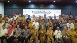  Foto:Tim Sekretariat Bersama (Sekber) Standar Pelayanan Minimal (SPM) Tingkat Pusat dan Tim SPM Tingkat Provinsi Jawa Tengah bersama Pemerintah Kota Surakarta menggelar kegiatan Monitoring dan Evaluasi (Monev) Terpadu serta Verifikasi dan Validasi Pelaksanaan SPM Kota Surakarta Tahun 2026.